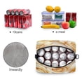 thumbnail image 4 of Lunch Bag Portable Crossbody Meal Bag Cooler Bag Insulated Lunch Bag Food Bag Handheld & Crossbody Design Yellow Roses Seamless, 4 of 6