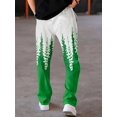 thumbnail image 2 of Dress Pants for Men Flat Front Festive Holiday Trousers Funny Print Suit Pants, 2 of 5