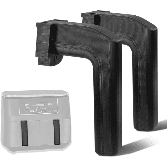 Replacement Handles (Set of 2) for Air Fryer, Compatible with Ninja DZ201 Foodi 8-qt 6-in-1 Dual-Zone Basket