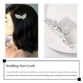 thumbnail image 4 of Rhinestone Bride Wedding Hair Piece Crystal Hair Comb Bridal Hair Accessories for Women HC111 (Silver), 4 of 4
