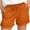 Orange, variant on ameIAEA Women's Solid Color Elastic Waist Shorts Summer Wide Leg Drawstring Shorts with Pockets