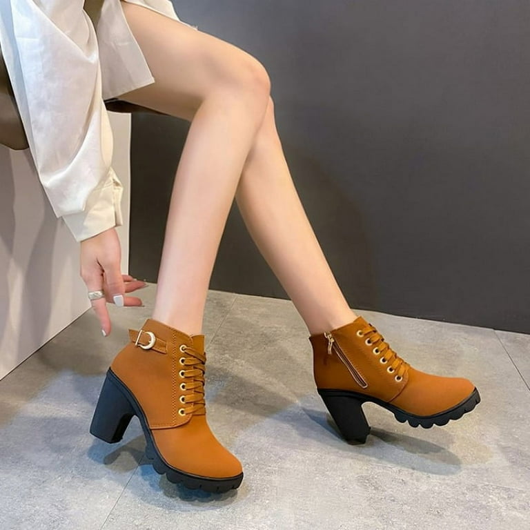 Comfy heeled boots on sale