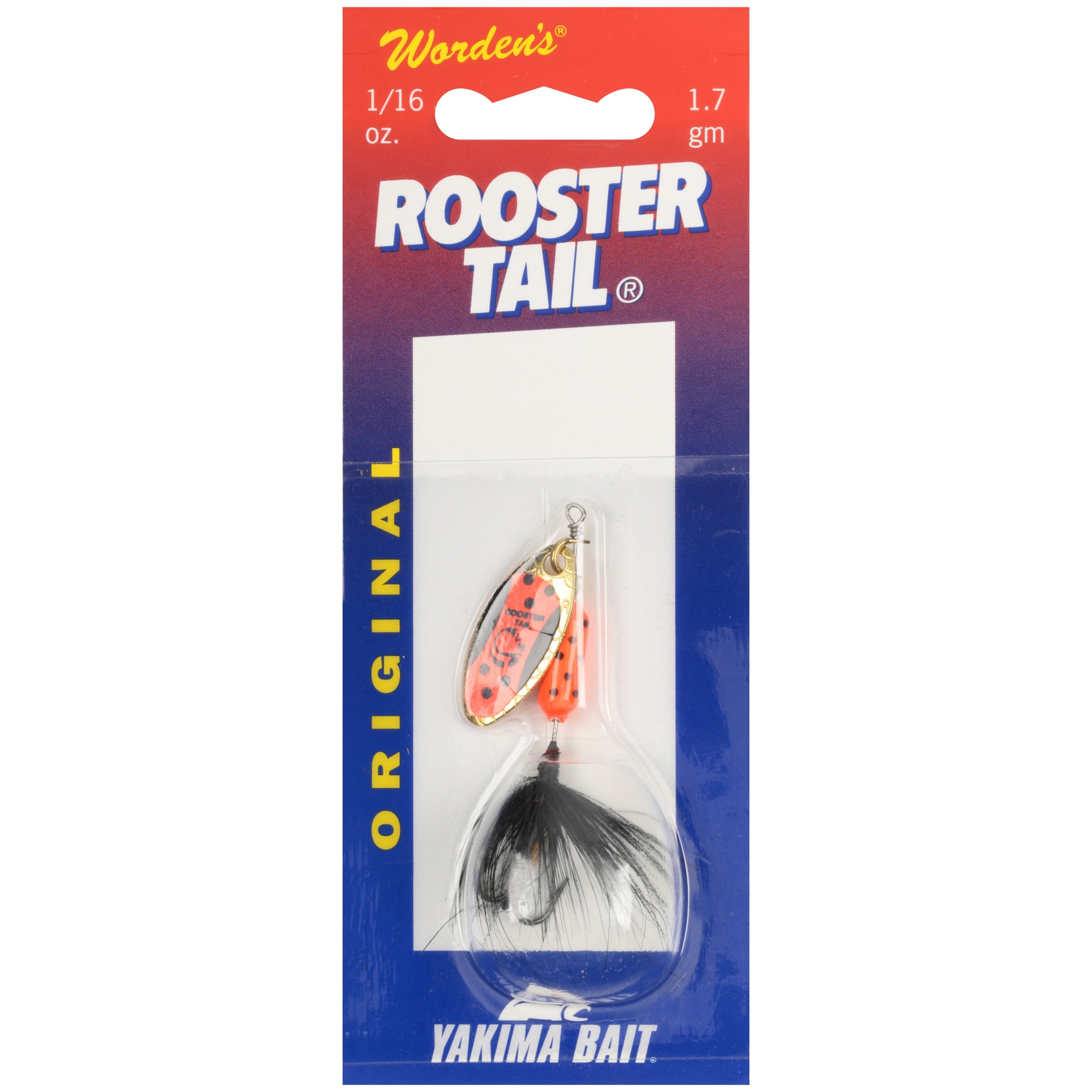 Worden's® Original Tuxedo Blade 1/16 oz. Rooster Tail®, Inline Spinnerbait Fishing Lure