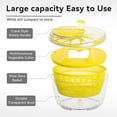 thumbnail image 2 of Stelive 5L 2-in-1 Salad Spinner Salad Vegetable Chopper Slicer Food Choppers Vegetable Slicer (Yellow), 2 of 12