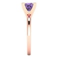 thumbnail image 3 of Clara Pucci 14K Rose Gold 1ct Alexandrite Solitaire Ring for Women, 3 of 8