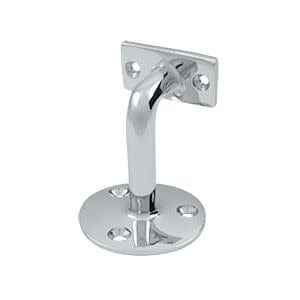 

Deltana HRC253U26 3 in. Projection Hand Rail Brackets- Bright Chrome - Solid