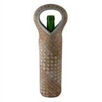 Three Star YN2007 Neoprene Bottle Holder - Brown & White Checkered Pattern