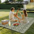 thumbnail image 4 of Sage Green Boho Outdoor Rug for Patio/Deck/Porch, Non-Slip Large Area Rug 3 x 5 Ft, Vintage Ethnic Tribe Abstract Art Geometric Indoor Outdoor Rugs Washable Area Rugs, Camping Rug Carpet Runner, 4 of 8