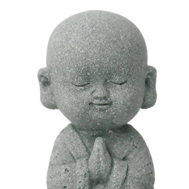 maskred Classic Buddha Statue Resin Collectible Crafts Outdoor Desktop Car for Sitting 1Set