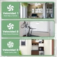 thumbnail image 3 of Ventilador De Techo Modernos Con Luz Y Control Remoto, Ventiladores De Techo Silencioso Con Casquillo E27 De 40 W, 6 Aspas, 3 Velocidades, Led De 3 Colores Ajustables, Para Dormitorio, Sala De Estar, 3 of 3