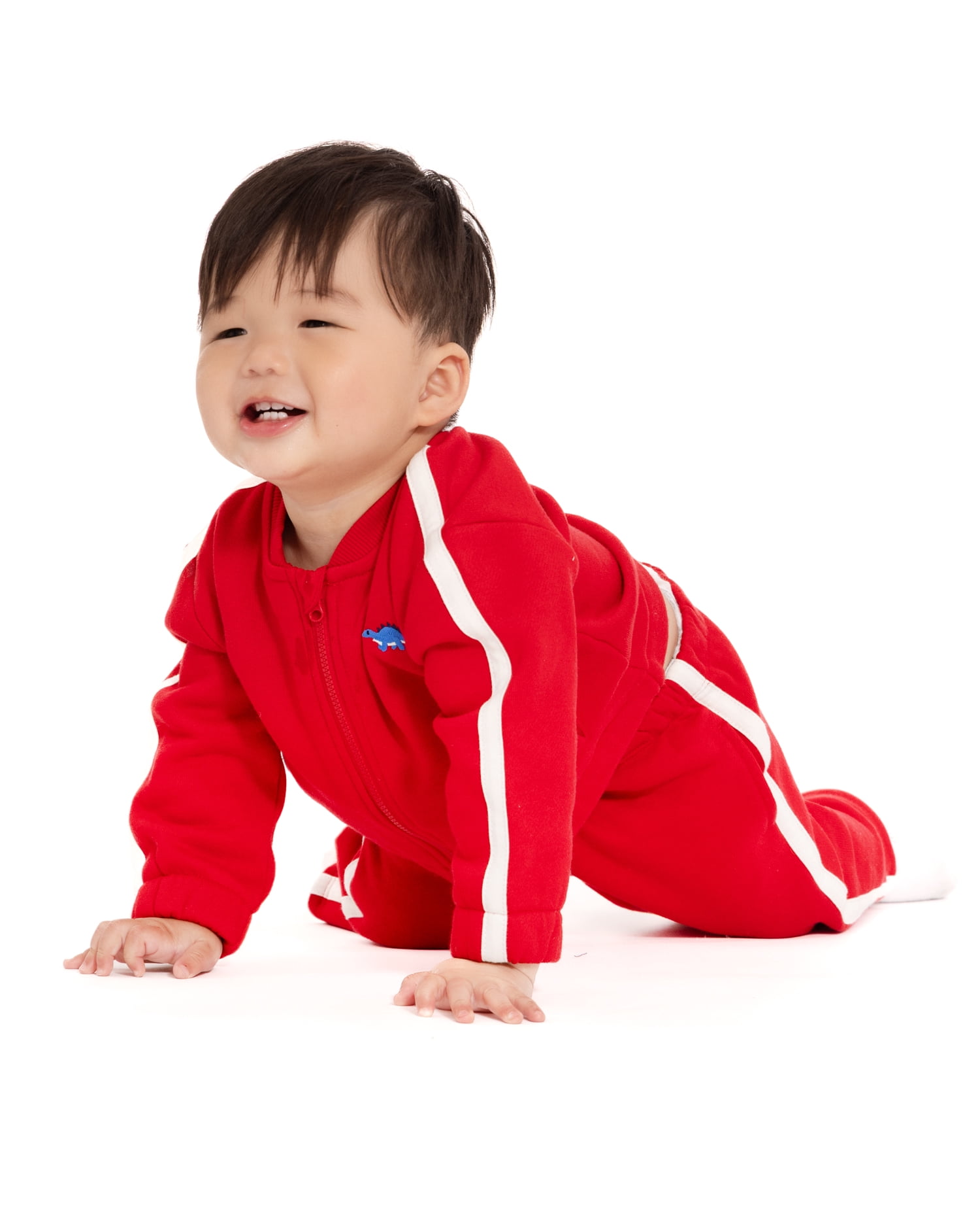 Wonder Nation Baby Boys Long Sleeve Full-Zip Tracksuit, 2 Piece, Sizes 0/3M-24M
