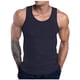 thumbnail image 2 of pstuiky Camisetas sin mangas para hombre, Camiseta deportiva informal holgada de color liso con cuello redondo en forma de I para hombre Chaleco de hombre m, 2 of 6