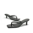 thumbnail image 5 of DREAM PAIRS Women’s Kitten Heel Flip Flop Sandals – Low Square Open Toe Thong Heels, 1.96-Inch Summer Vacation Shoes, 5 of 8