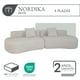thumbnail image 3 of Sofá De Espuma Comprimida Al Vacío 4 Plazas Japandi Nordika Beige, 3 of 6