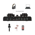 thumbnail image 3 of Yeacher Mini Externe Sound Card Soutien BT Connexion Control Plug et Jouer Haute Performance Mutilfuctional pour PC Téléphone Intelligent Microphone Casque Casque Accompagnement Diffusion en Direct Si, 3 of 6
