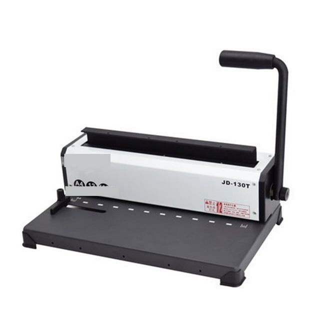 JD-130T Ten-hole Clamp Binding Punching Machine Contract Tender File Punching 10-hole Binding Machine A4 Wire Binding Machine