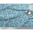 thumbnail image 2 of Soimoi Cotton Poplin Fabric Leaves & Floral Print Sewing Fabric Yard 42 Inch Wide, 2 of 3