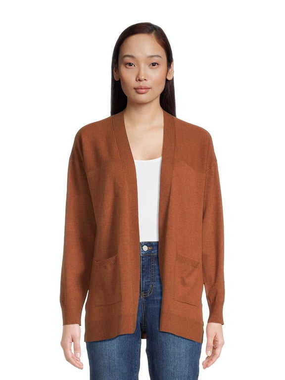 Women's Open Front Cardigan Sweater, Lightweight, Sizes XS-XXXL