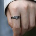 thumbnail image 2 of Norse Raven Ring Punk Cool Viking Mythology Jewelry Rings Celtic Knot Nordic Pinky Rings (13), 2 of 6