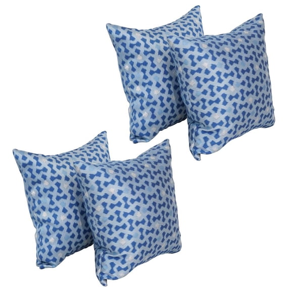 17-inch Jacquard Throw Pillows with Inserts (Set of 4) 9910-S4-ID-125