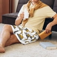 thumbnail image 5 of Pofeuu Funny Excavator Print Men's Soft Woven Elastic Waistband Sleep Pajama Short-Small, 5 of 6
