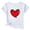 White, variant on Tops for Women under $5 Valentine's Day Love Print Short Sleeve Round Neck T-Shirt White XL