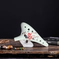 thumbnail image 4 of Ocarina de cerámica de 12 agujeros, idea de regalo pintada a mano para músicos principiantes, fácil de aprender 367, 4 of 5