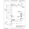 thumbnail image 6 of Westbrass D3241K-26 22-1/2" Brass Bathtub Assembly with Trip Lever and Strainer Drain, All Exposed, Polished Chrome, 6 of 7