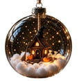 thumbnail image 2 of sruoe Halloween Mini Scene Bauble, Pumpkin Witch Clear Ornament, Halloween Home Decor, Halloween Indoor Decor for Mantel Porch Wall, 2 of 6