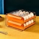 thumbnail image 2 of Caja de almacenamiento de alimentos para refrigerador de 32 compartimentos, caja de almacenamiento de huevos transparente, tipo cajón doble, 2 of 3