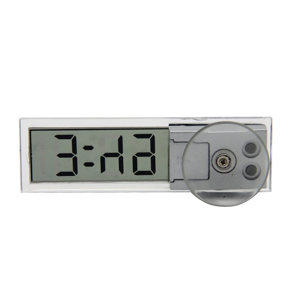 Car Windshield Dashboard Digital Clock Transparent Design Suction Clock clock car digital Car