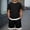 czb# Black637, variant on CUZIBR Kids Boys Summer Outfit Two Piece Solid Color Casual Short Sleeve Crewneck Loose Fit Comfortable Tops Shirt And Wide Leg Shorts With Pockets Relaxed Lightweight Clothes Sets,Black,5-6 Years