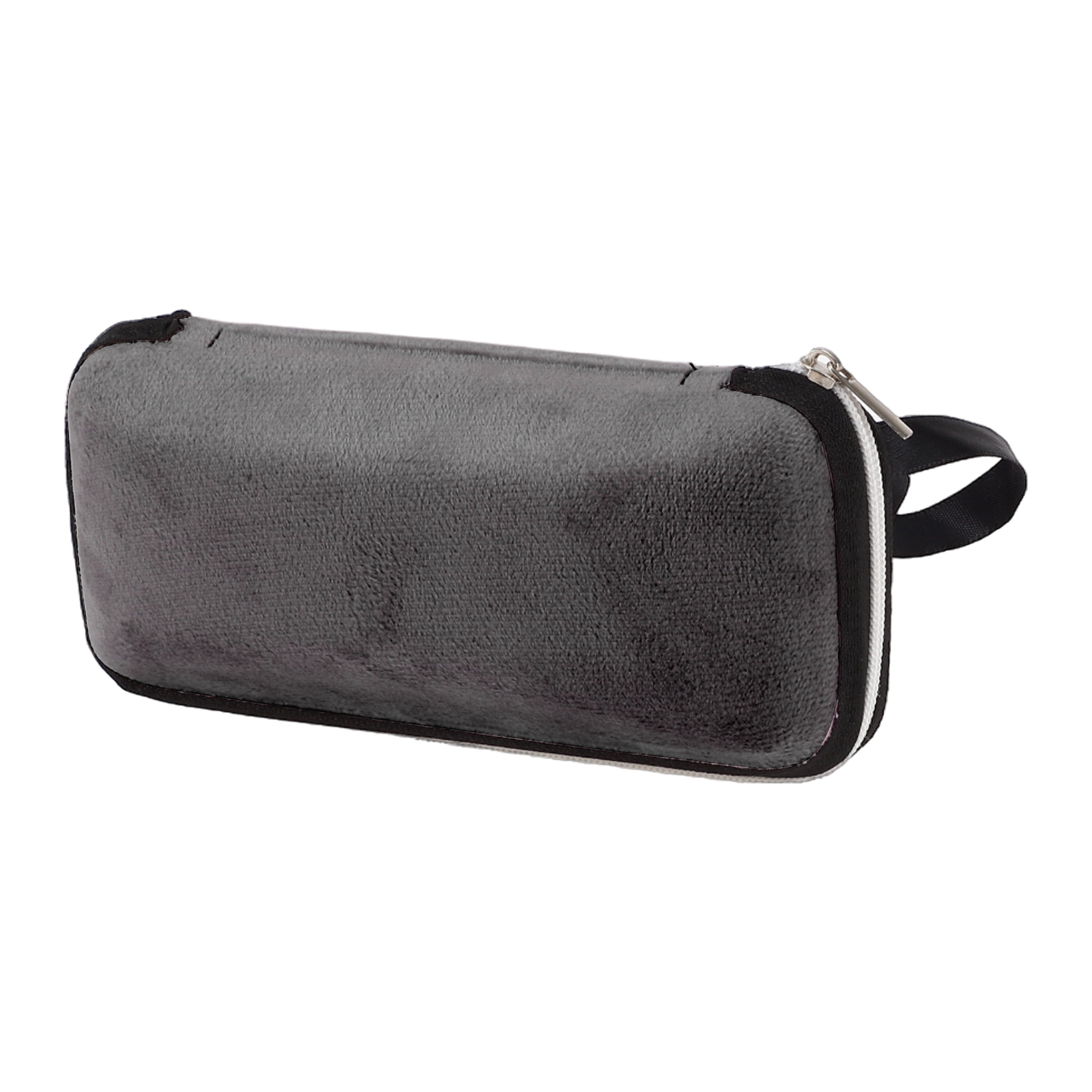 Unique Bargains Zipper Sun Eyeglasses Bag Portable Eyeglasses Storage Case Black