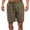 Brown, variant on Casual Shorts For Man Elastic Waist Solid Sports Shorts Summer Comfort Dailywear Bottoms
