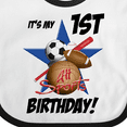 thumbnail image 4 of Inktastic 1st Birthday All Stars Boys Baby Bib, 4 of 4