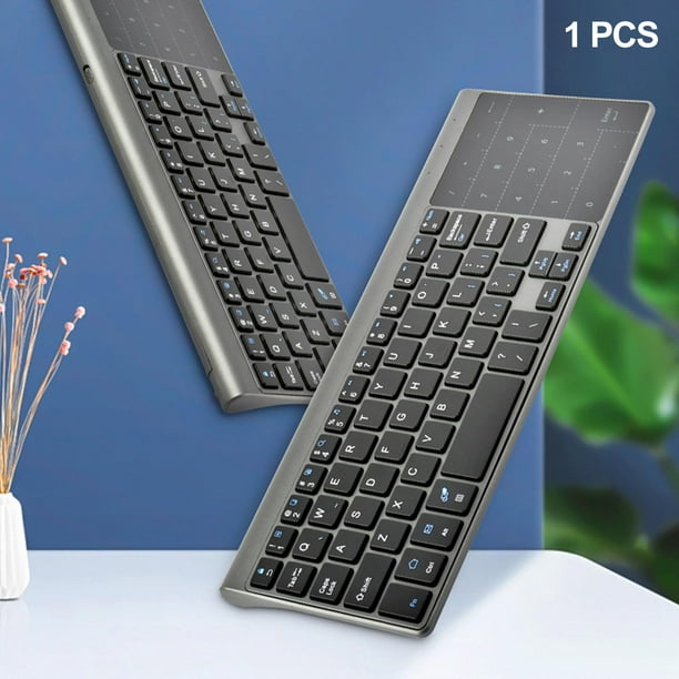 Keyboard with Touchpad 2.4G for PC Laptop Numeric Keypad Power Saving  Remote Keyboard Mouse Slim Professional Waterproof