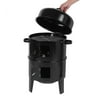 3 in 1 BBQ Smoker Charcoal Charbroil Garden Gift Set