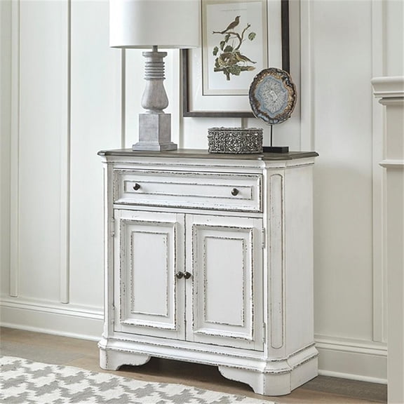 Liberty Furniture Magnolia Manor Accent Cabinet, White
