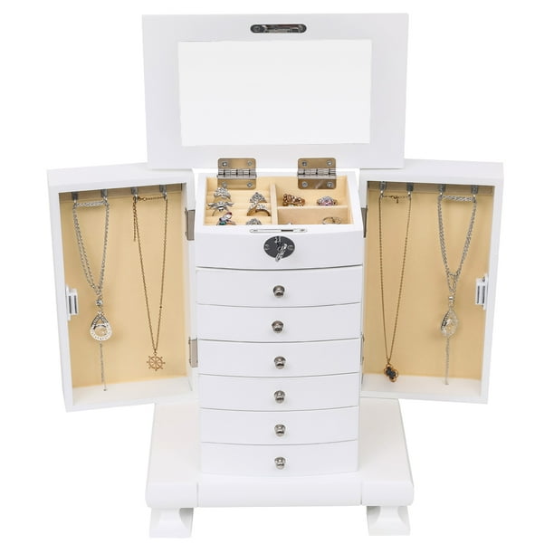Lowestbest Lowestbest Jewelry Boxes Organizers Wooden Jewelry Organizer For Necklaces Earrings Walmart Com Walmart Com
