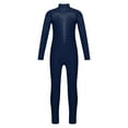 thumbnail image 3 of TSSOE Kids Gilrs Gymnastics Ballet Dance Leotard Unitard Figure Ice Skating Jumpsuit Stage Performance Costume Navy Blue 8, 3 of 7
