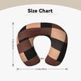 thumbnail image 5 of Travel Pillow Memory Foam, Head Neck Support Airplane Pillow For Traveling, Car, Home, Travel Neck Flight Pillow 12 Inches Rosybrown Buffalo Plaid Check Tartan Scotland_4, 5 of 8