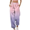 thumbnail image 2 of Sweatpants Women Women's Casual Loose Sports Sweatpants Ankle Banded Trousers Gradient Pants, 2 of 3