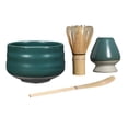 thumbnail image 2 of Juego de Matcha tradicional, de Matcha de bambú, , soporte de de cerámica, preparación de Matcha japonés, duradero verde mate, 2 of 8