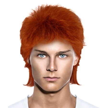 Cece David Bowie 70s Rocker Style Hair Wigs W Wig Cap Cosplay