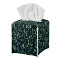 thumbnail image 7 of ZUXONGSY Green Leaf Square Tissue Box Cover 2 Piece Modern PU Leather Tissue Box Holder Waterproof Tissue Cover Customized Printed Tissue Cover Aesthetic Decor for Women Men, 7 of 7