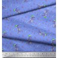 thumbnail image 2 of Soimoi Poly Georgette Fabric Floral,Envelope & Fox Kids Print Fabric by Yard 52 Inch Wide, 2 of 3