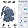thumbnail image 6 of Dog Bones Backpack for School,Cute School Bag,Schoolbag with Adjustable Shoulder Straps & Padded Back,13.4"x11"x4.7", 6 of 6