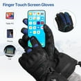 thumbnail image 5 of SNOW DEER Heated Motorcycle Gloves for Men Women，Touchscreen 7.4V 3000mAh Rechargeable Battery Electric Gloves for Cycling Riding Snowmobile Skiing, 5 of 11