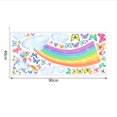 thumbnail image 2 of 40*90 cm unicornio pegatinas de arco iris habitación de los niños dormitorio coloridas mariposas nubes pegatinas de pared pegatinas decorativas de PVC Rojo Verde, 2 of 5