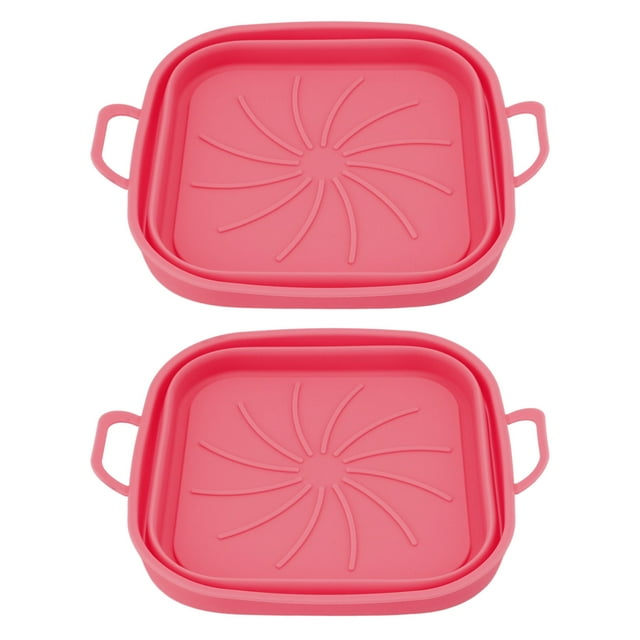 Doublure en Silicone pour Friteuse, 2 Pcs Panier en Silicone pour Friteuse Fonctionnalité Polyvalente